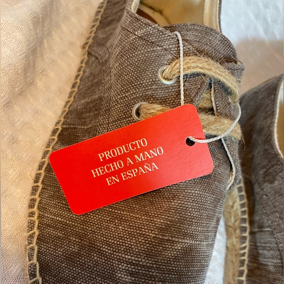 HAND MADE Stitched Detail Espadrilles - Picture 8 of 11